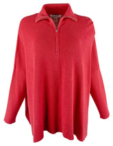 Customer Return Tommy Bahama Women's Shimmer Bonita Half Zip Poncho Top-TR-L/XL